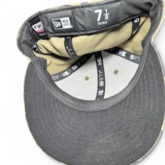 NY Yankees New Era Camo 2021 Armed Forces Day On-Field 59FIFTY Fitted 7-1/8 - Picture 2 of 6